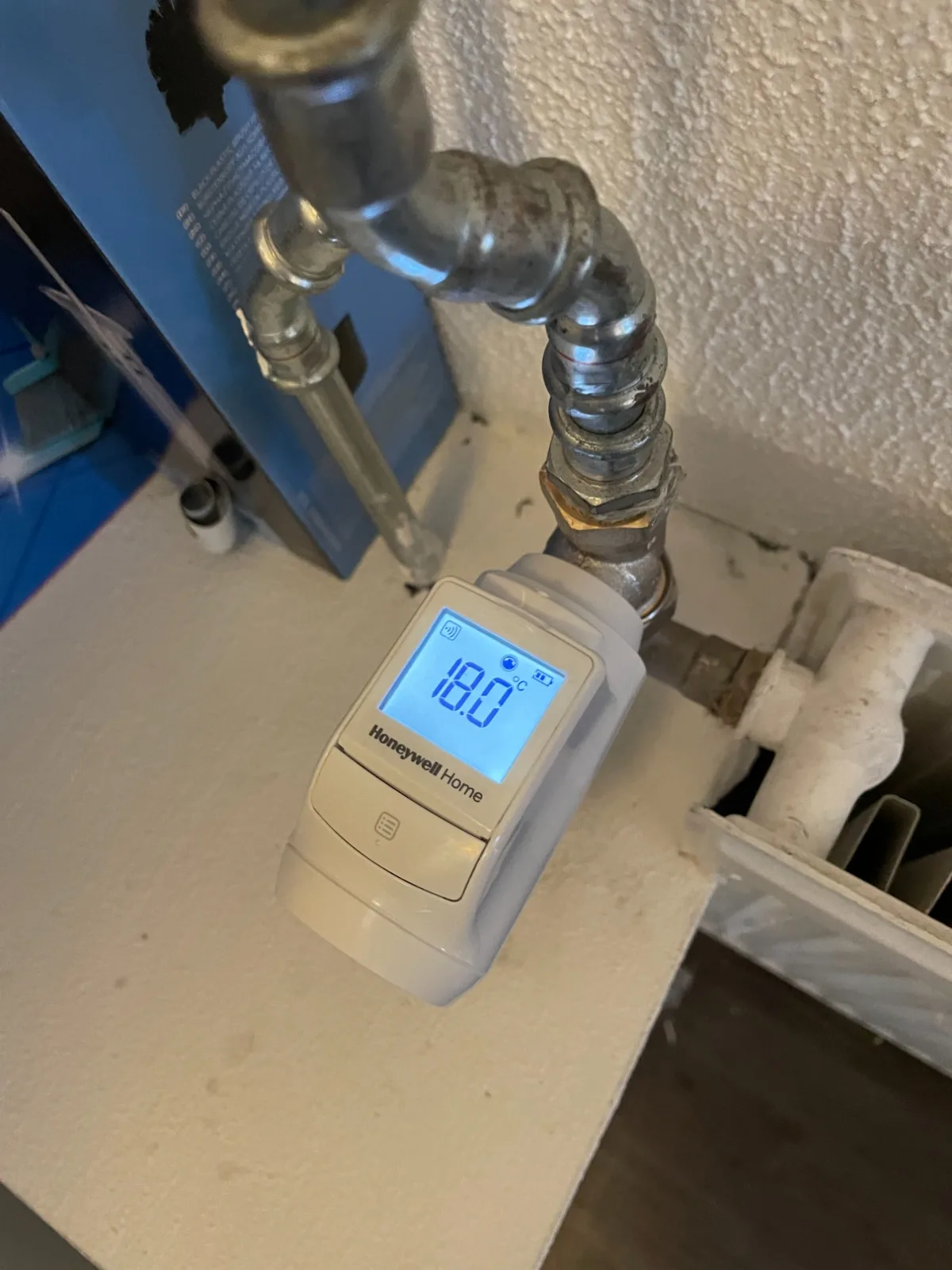 Slimme radiatorknop met display